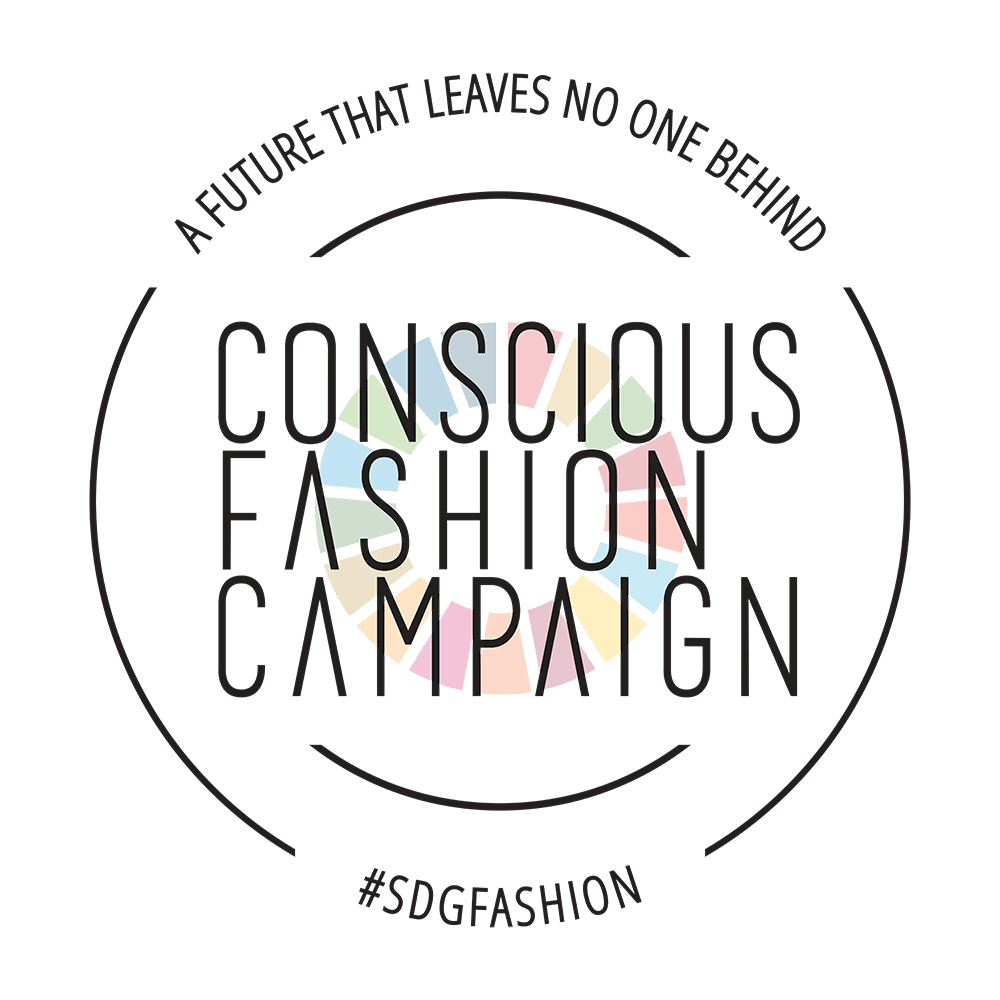 UN Conscious Fashion Campaign Pledge badge