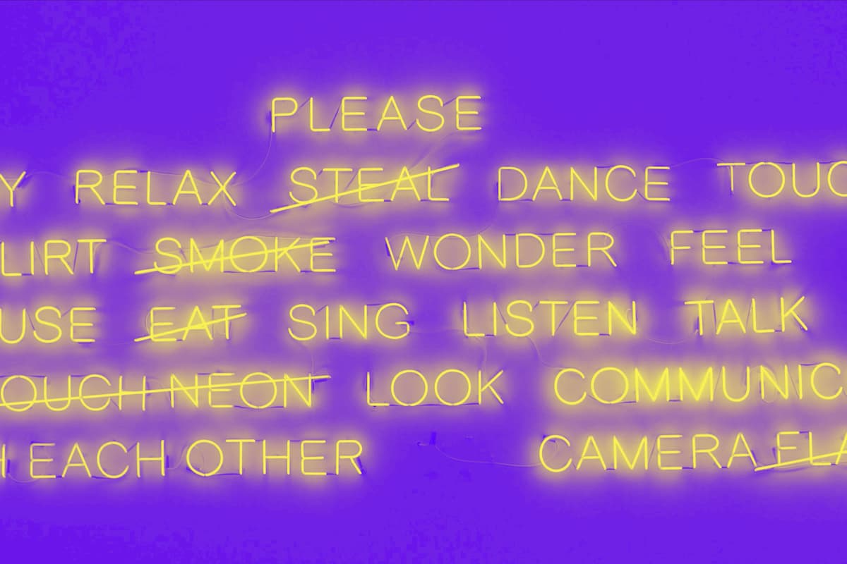 from-scratch-communications-2-drafts-are-better-than-one neon light words, many of which are crossed out