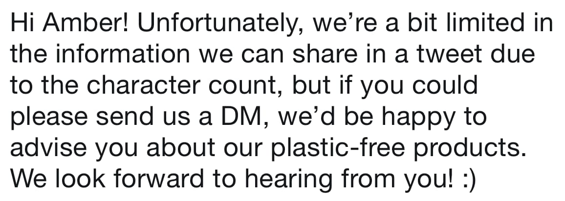 Tweet saying: