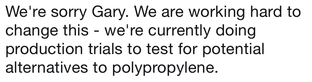 Tweet saying: