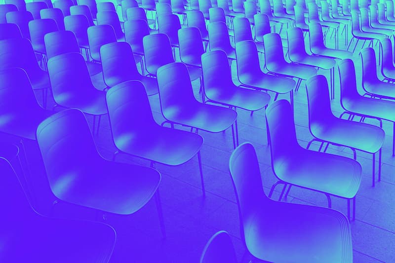 from-scratch-communications_mission-failed-a-guaranteed-way-to-not-meet-the-needs-of-your-audience rows of empty chairs