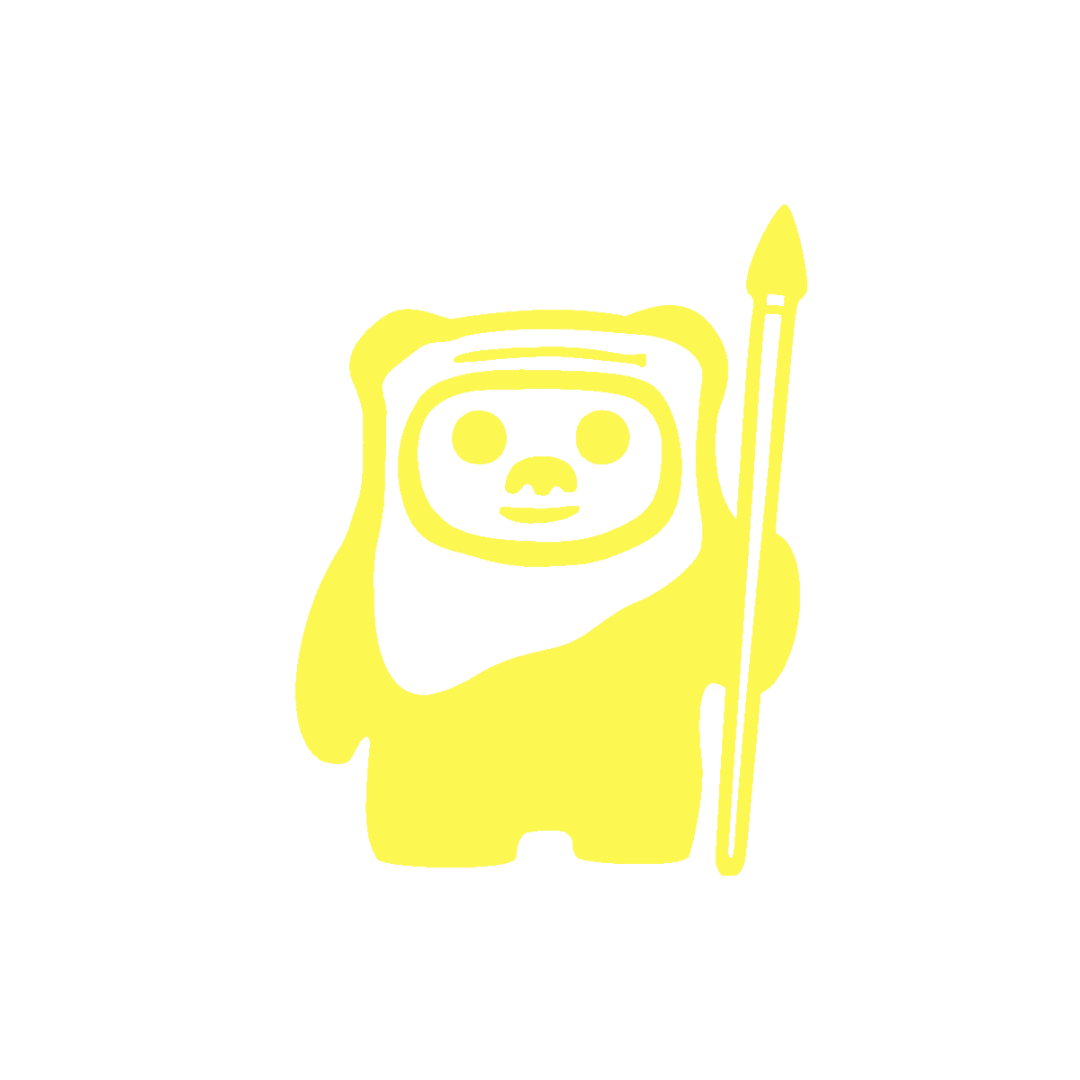 Ewok-transparent drawing of an ewok